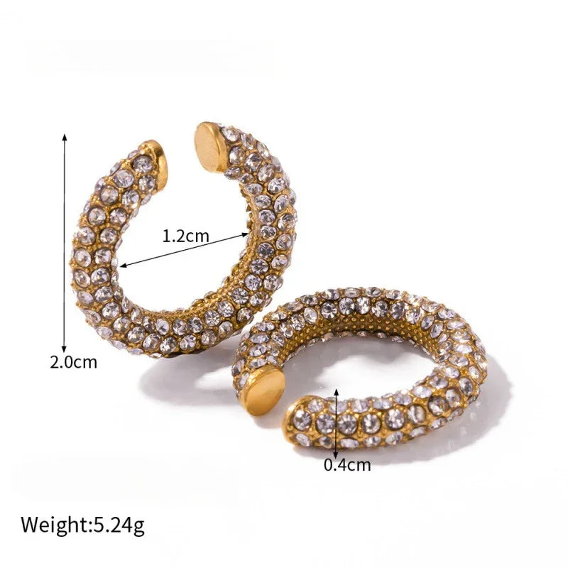 Earrings With A Light Luxury And High-End Feel, Holiday-Style Zircon Earrings