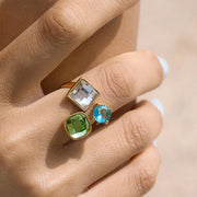 18 k gold ring steel