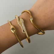 18k gold bangles