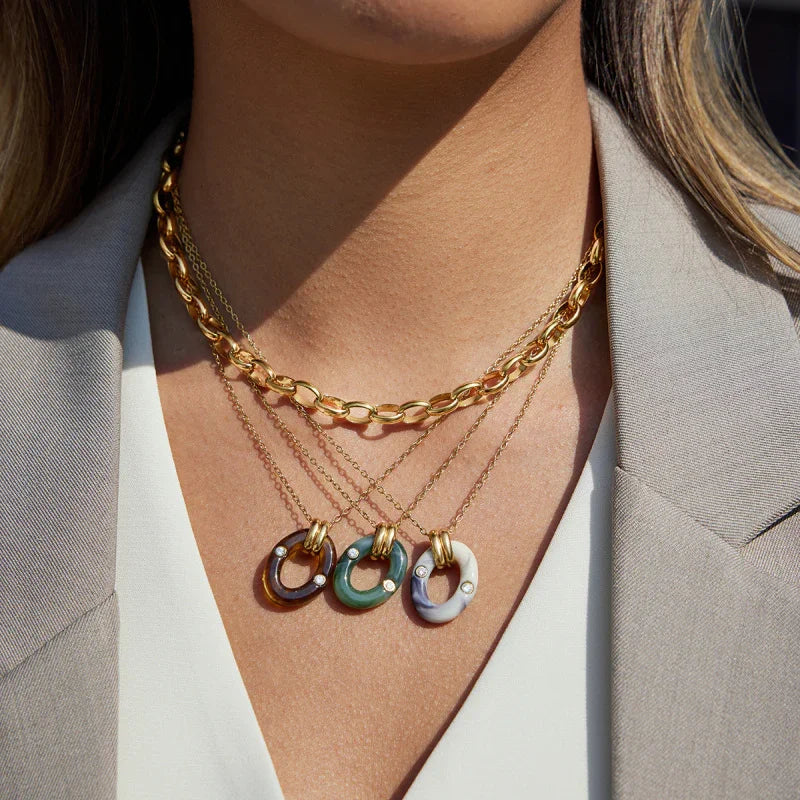 18k gold necklace women s