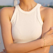 18k gold plated stainless steel jewelry