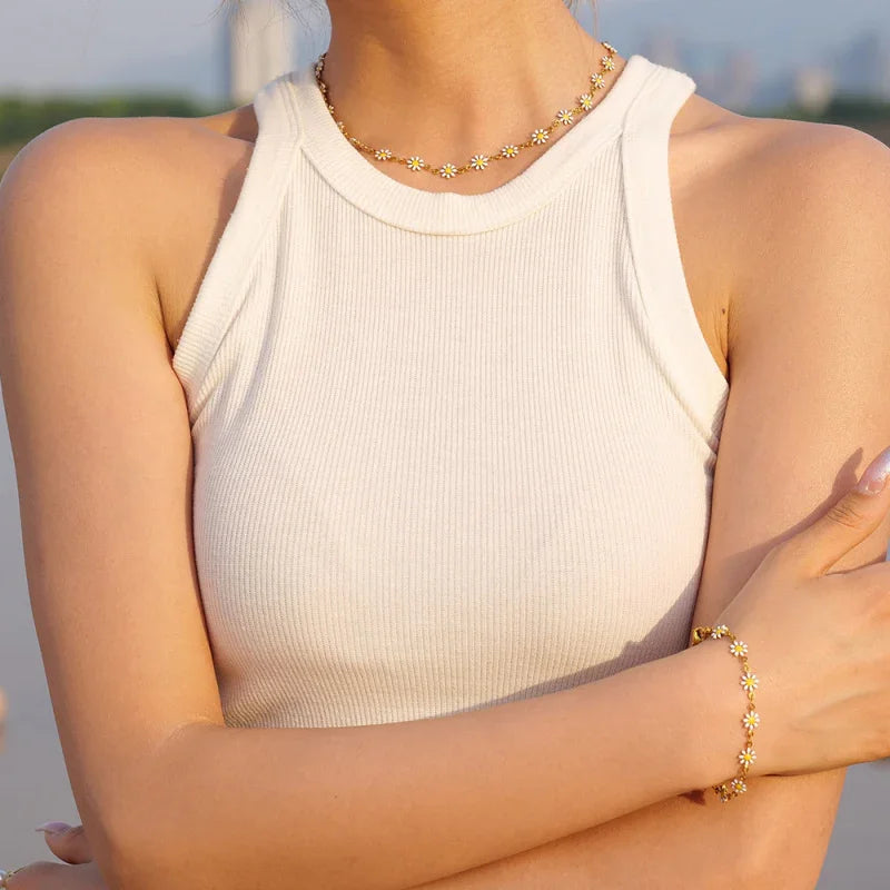 18k gold plated stainless steel jewelry