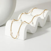 18k gold plated stainless steel necklace