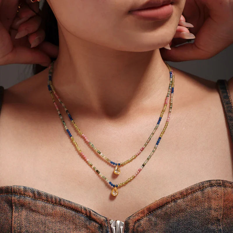 colorful beaded necklaces