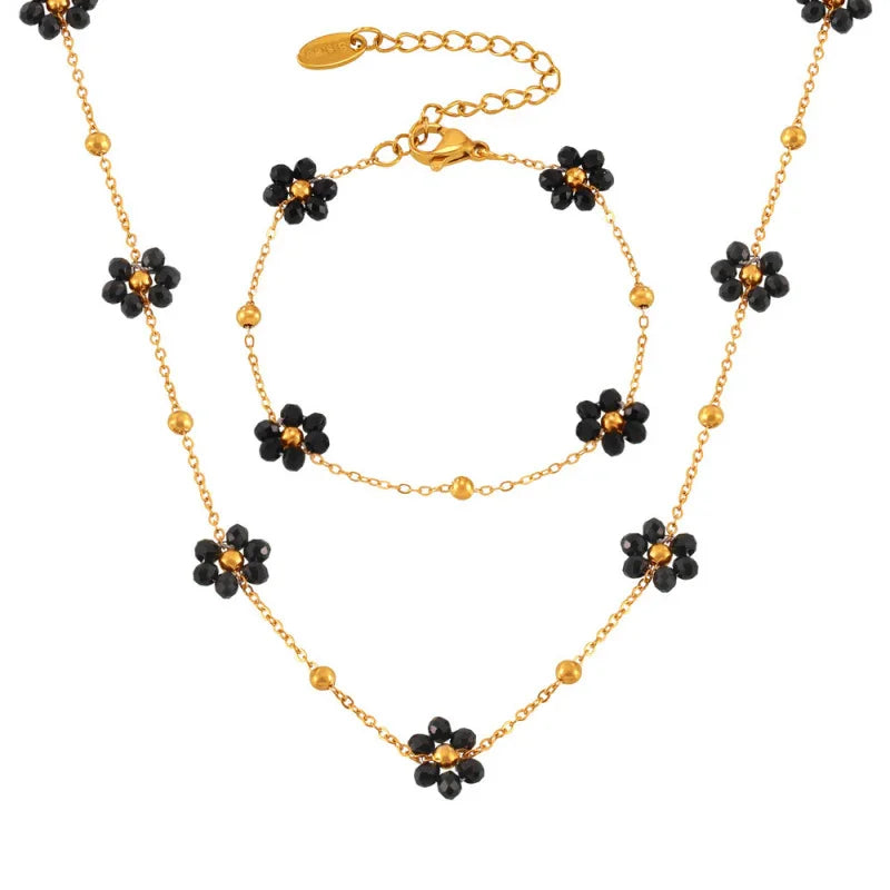 Flower Jewelry Set