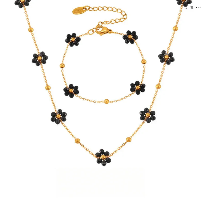 Flower Jewelry Set