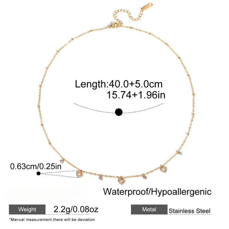 zircon jewelry necklace