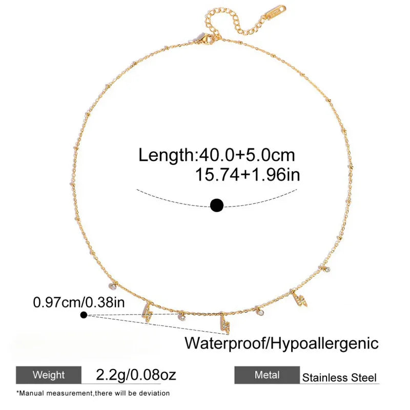 zircon jewelry necklace