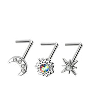 316l stainless steel nose studs
