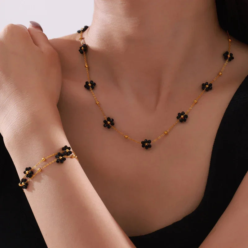 Flower Jewelry Set