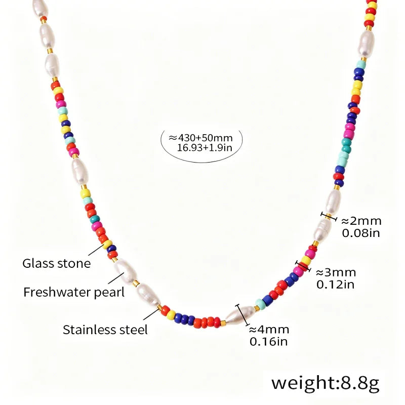 colorful beaded necklaces