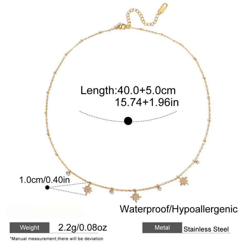 zircon jewelry necklace