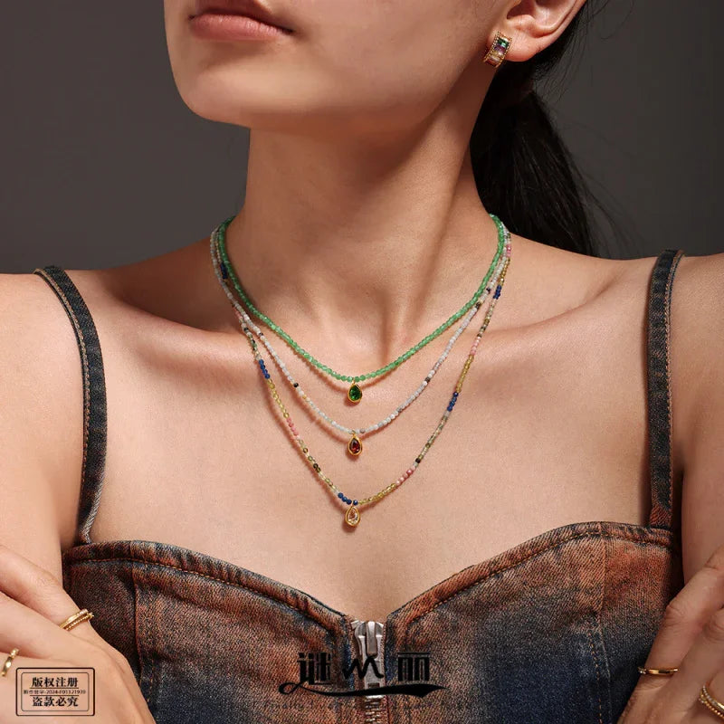 colorful beaded necklaces