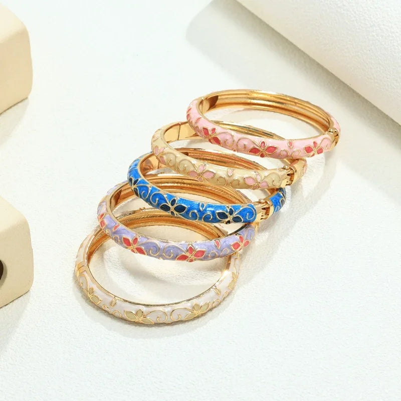 Mixed metal bracelet stack