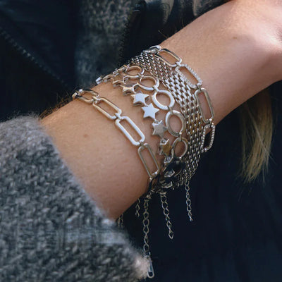 Stainless Steel Cuban Bracelet For Women, Non-Fading Jewelry