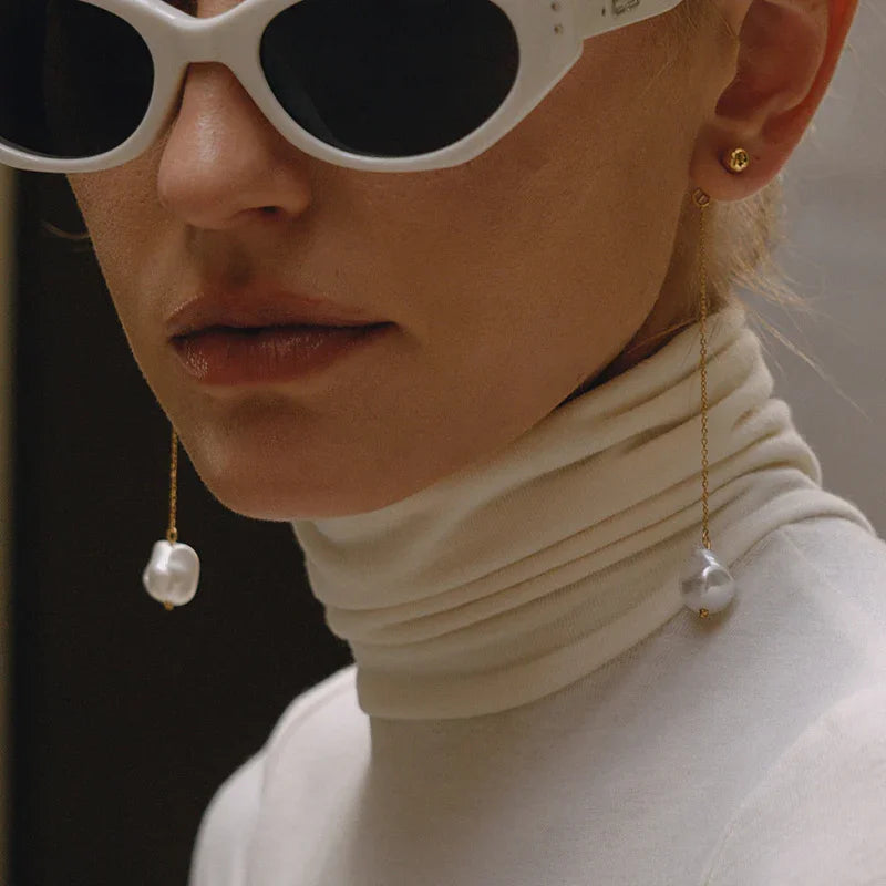 baroque pearl drop earrings