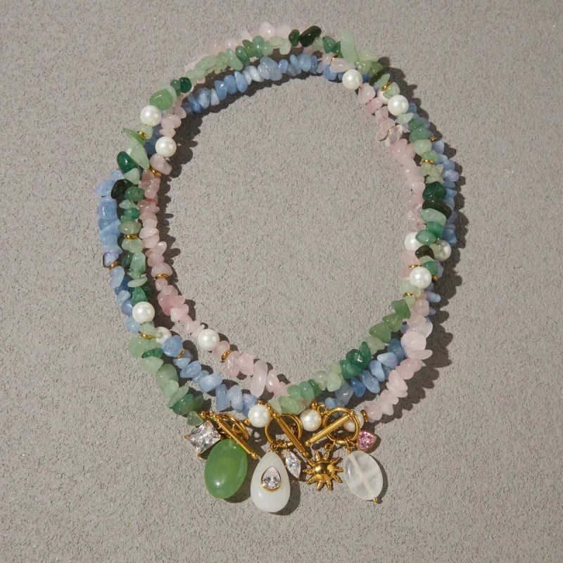 bead necklace chunky