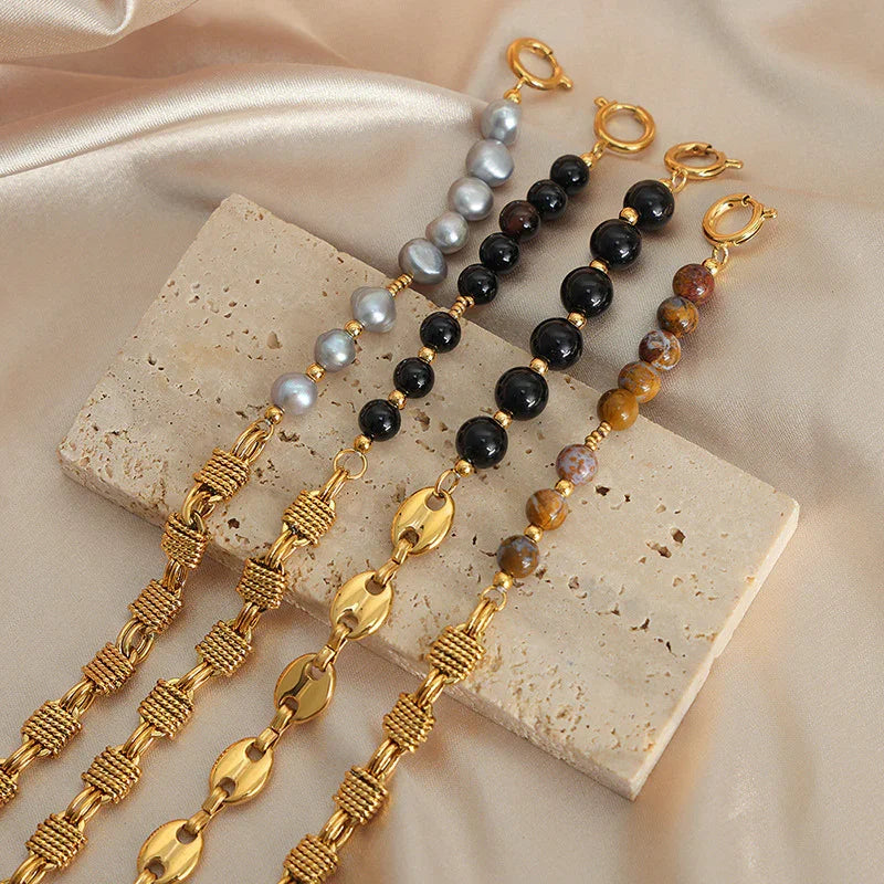 beaded bracelets gemstones