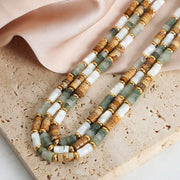 beaded gemstone necklaces
