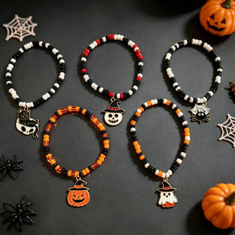beaded halloween bracelets
