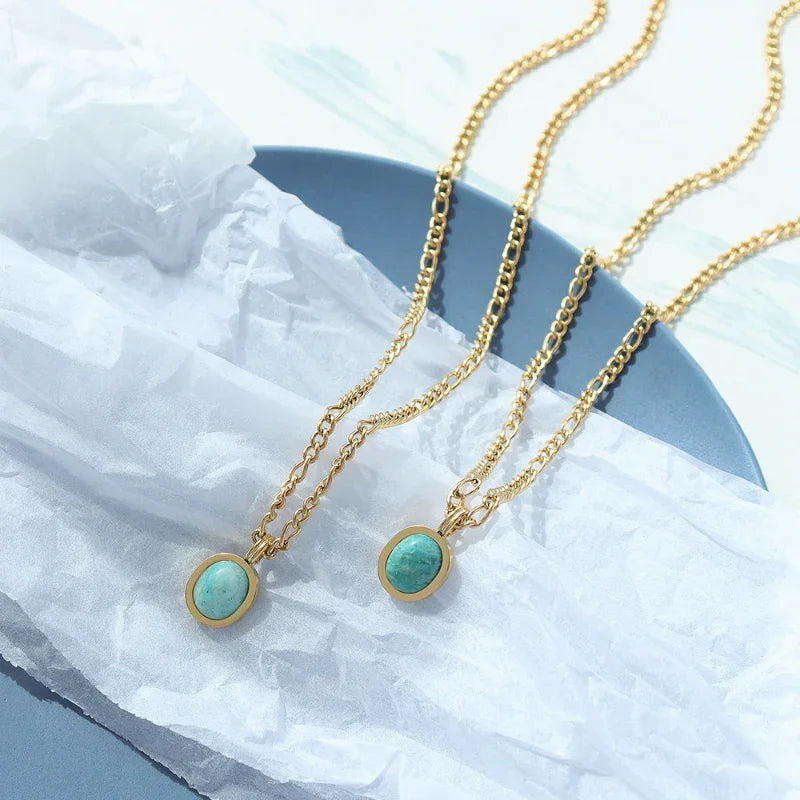 beaded pendant necklace