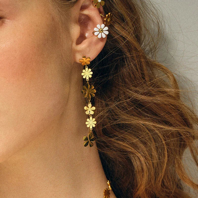 big golden earrings