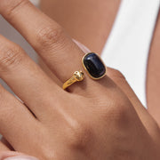 black engagement rings for women