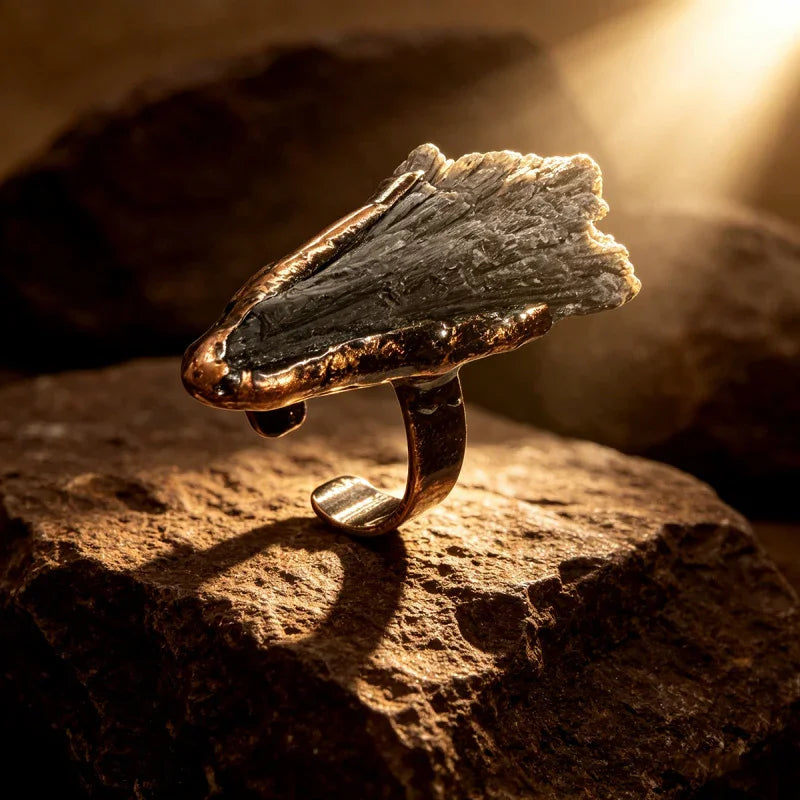 black gemstone engagement rings