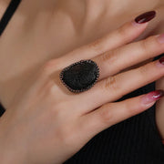 black gemstone jewelry