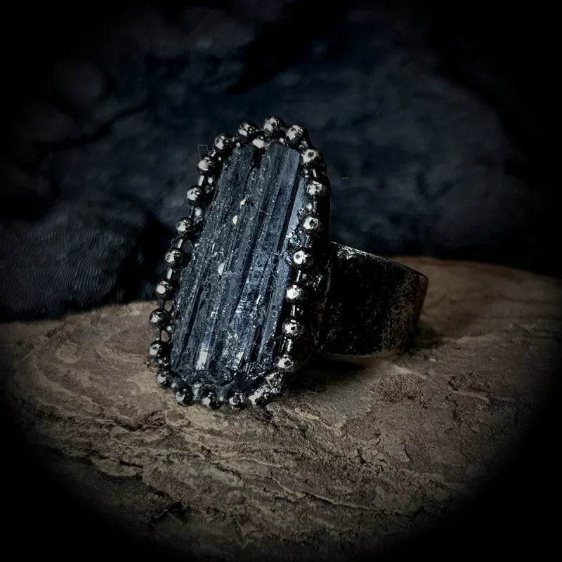 black onyx ring vintage