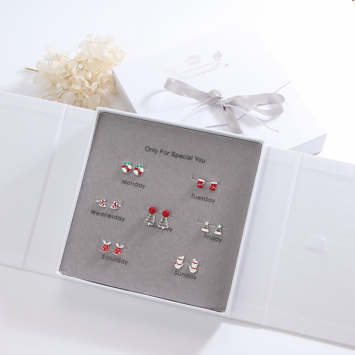 blinking christmas earrings
