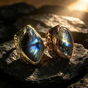 blue gemstone engagement rings