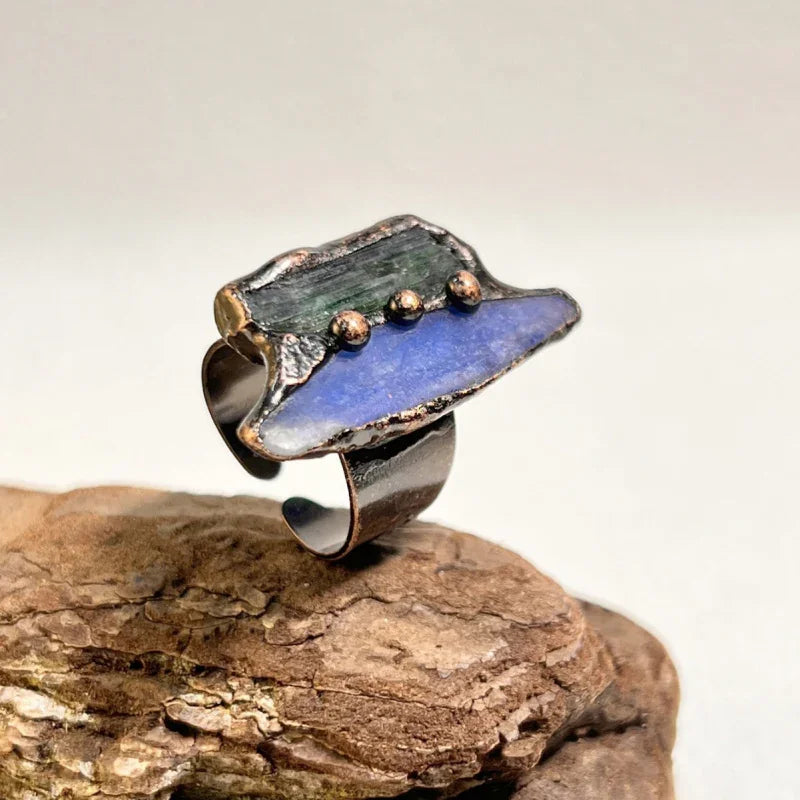 blue gemstone rings for women