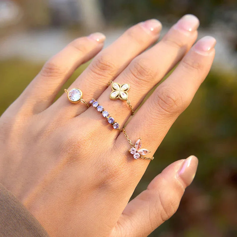 blue zircon ring