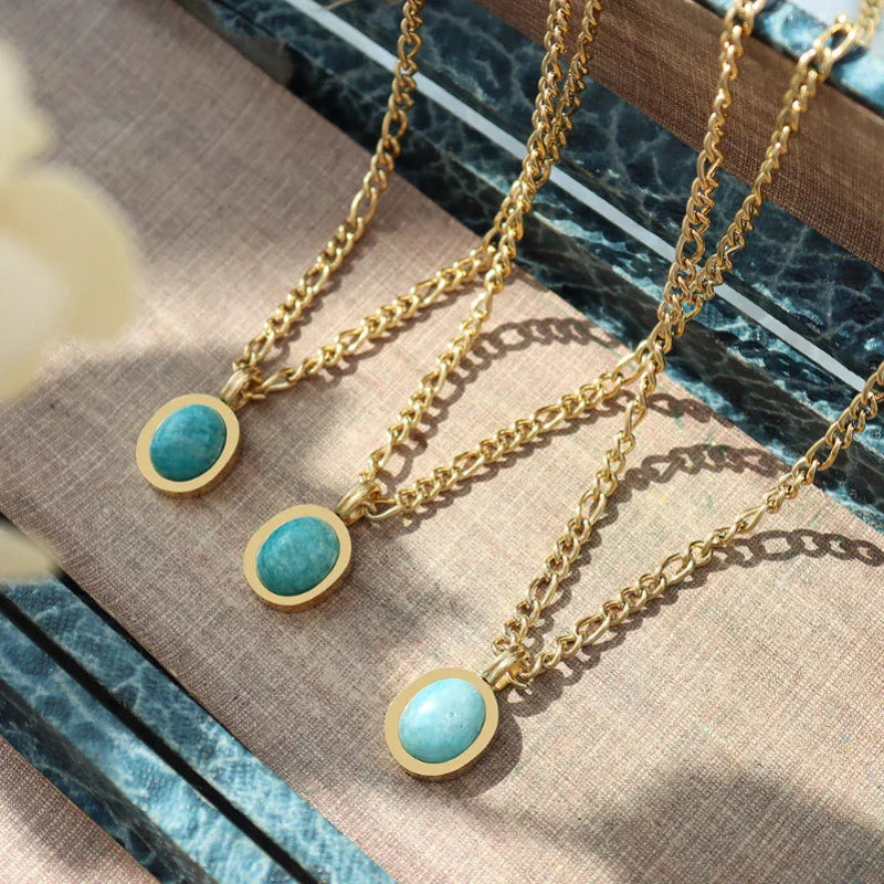 boho gemstone necklace