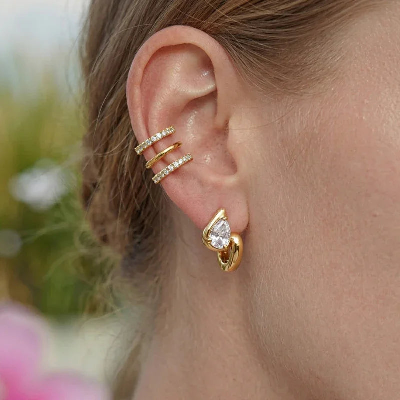 bridal clip on earrings