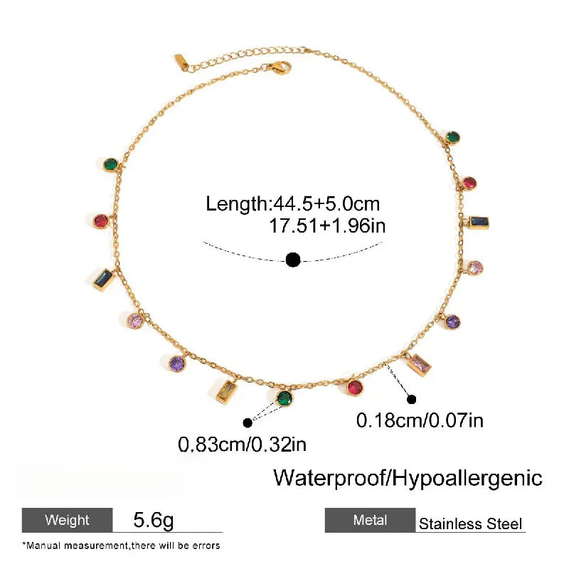 zircon jewelry necklace