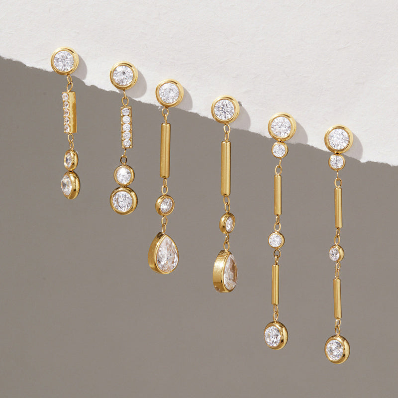 chain tassel earrings