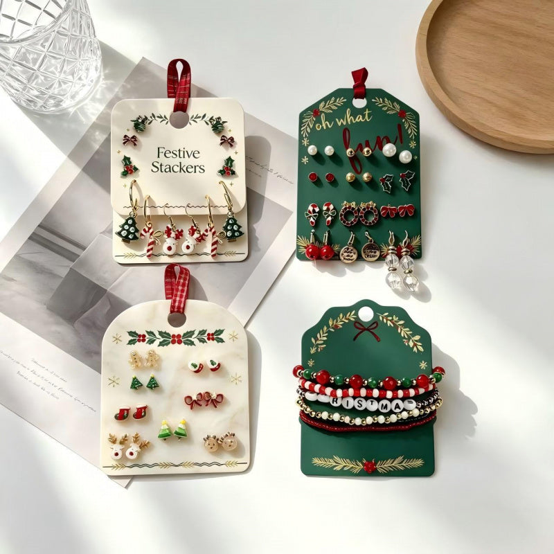 christmas earrings set