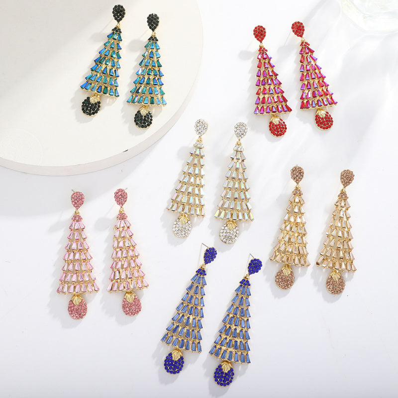 christmas tree earrings