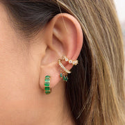 clip on earrings green