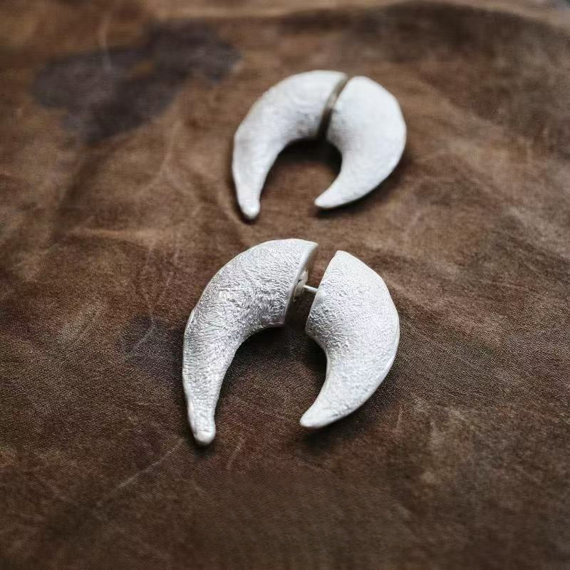 copper post earrings