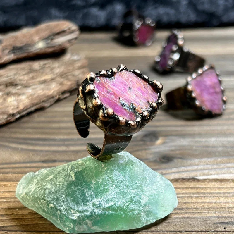 crystal band ring