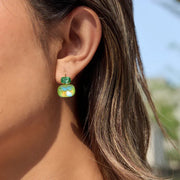 crystal hoop earrings