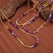 crystal purple necklace