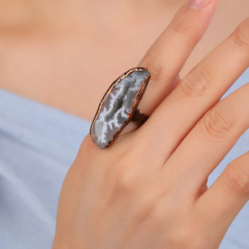 crystal ring women