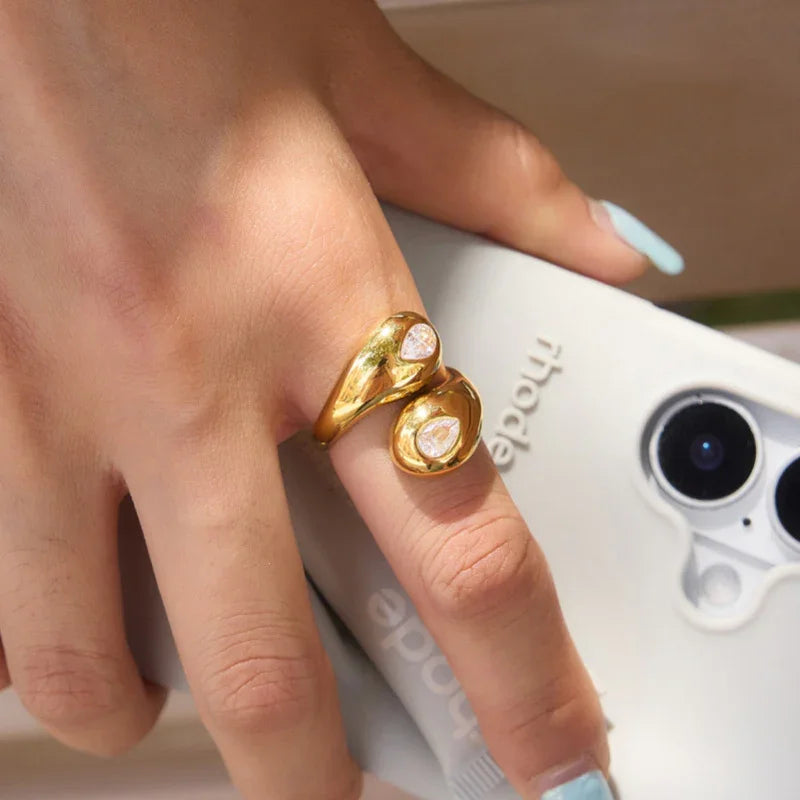 cubic zirconia bridal rings