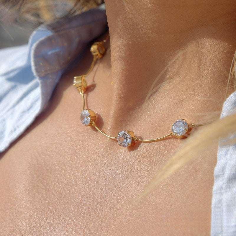cubic zirconia choker