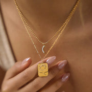 cubic zirconia diamond pendant