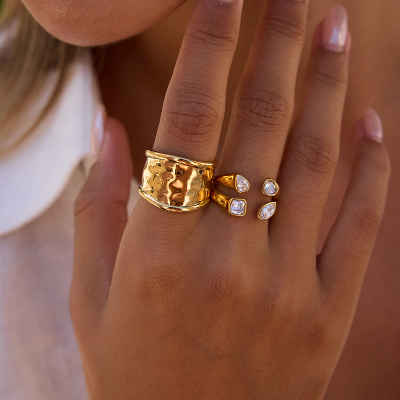 cubic zirconia diamond rings